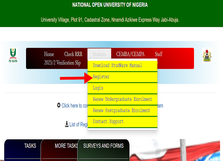 noun students portal