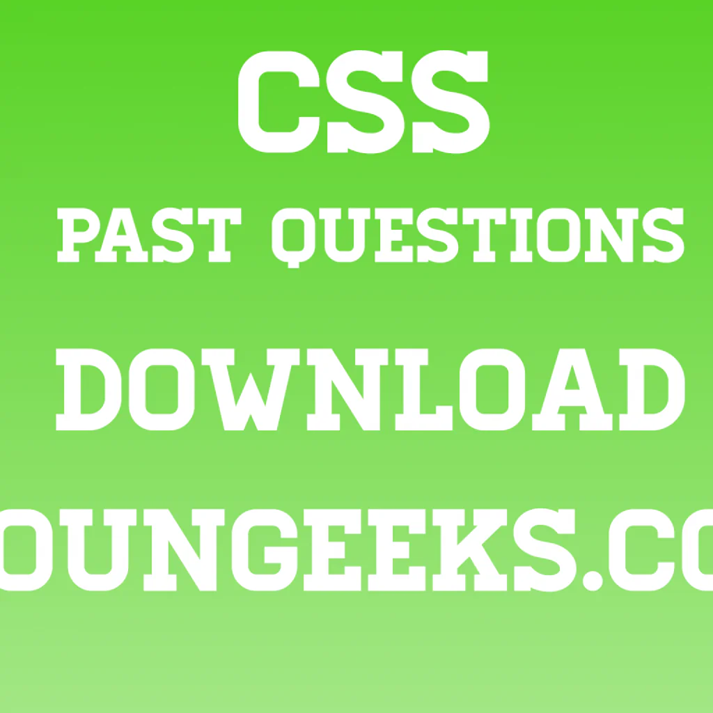 noun css past questions download
