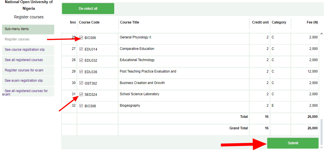 How to register NOUN courses and exams