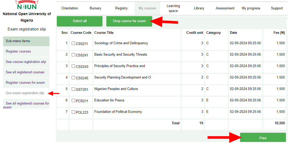 How to register NOUN courses and exams