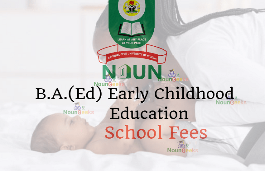 NOUN B.A.(Ed) Early Childhood Education