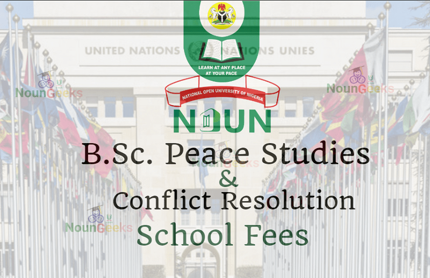 NOUN B.Sc. Peace Studies and Conflict Resolution school fees