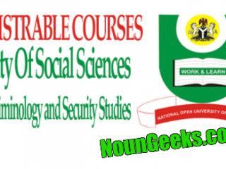 noun bsc criminology and security studies course outline