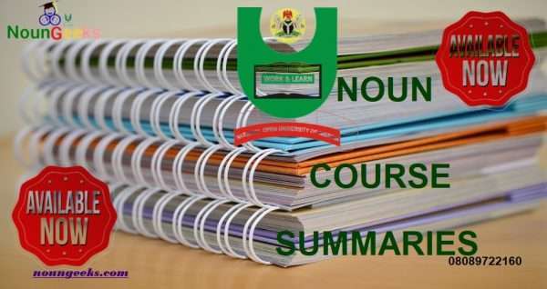 noun course summaries