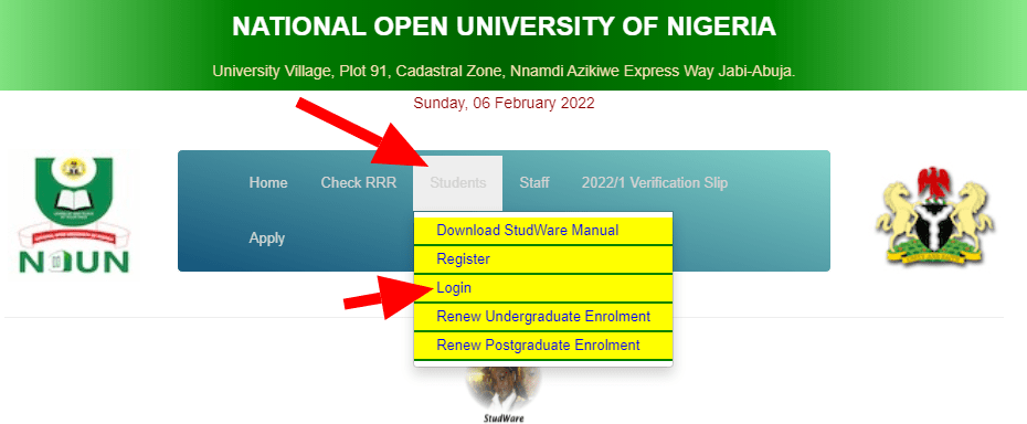 noun students portal