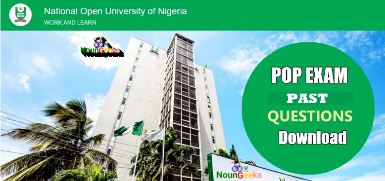 NOUN pop exam past questions download