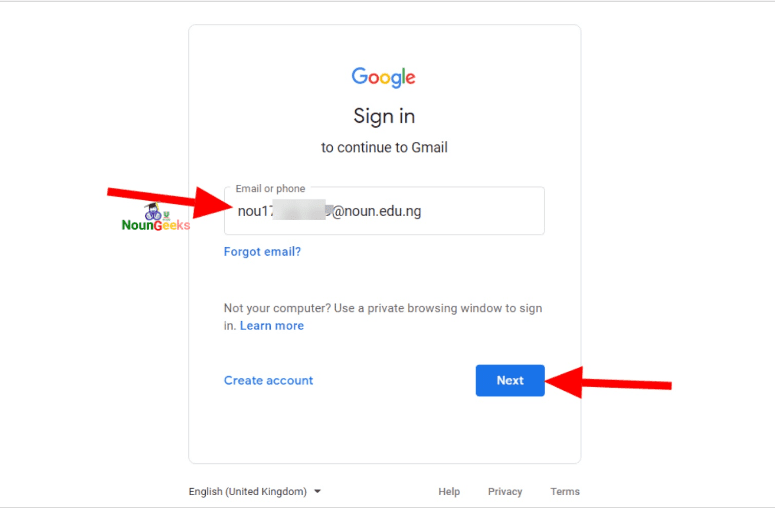 How to Create and Access Your NOUN Gmail Account