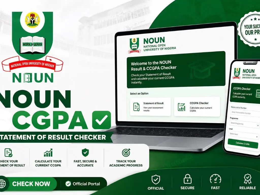 NOUN STATEMENT OF RESULT _CGPA