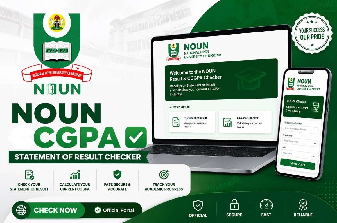 NOUN STATEMENT OF RESULT _CGPA