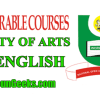 NOUN BA english course outline and fees