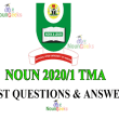 NOUN 2020_1 TMA Past Questions and Answers