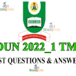 NOUN 2022_1 TMA Past Questions and Answers