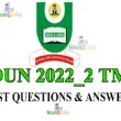 NOUN 2022_2 TMA Past Questions and Answers