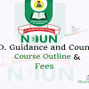 NOUN M.ED. Guidance and Counselling course outline and fees