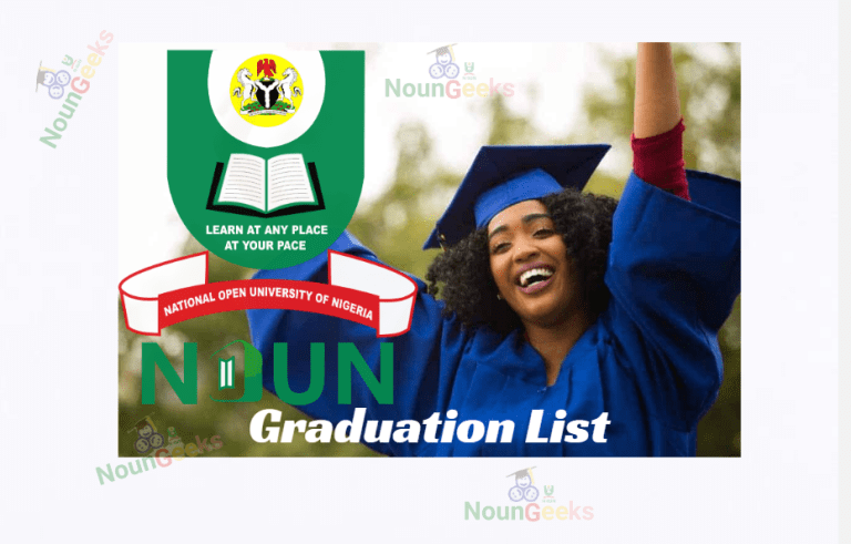 NOUN 2023_1 Graduation List Approved On 30TH August, 2023 - NounGeeks