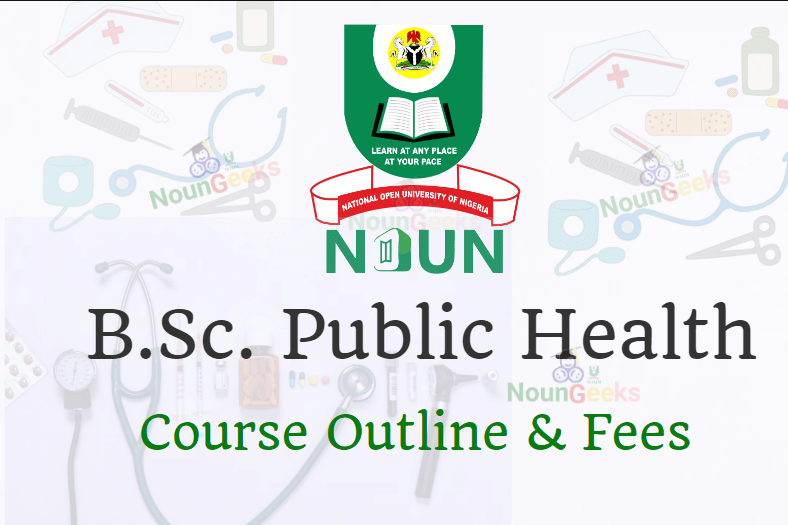 NOUN B.Sc. Public Health Course Outline & Fees