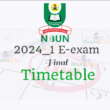 NOUN 2024_1 E-exam Final Timetable