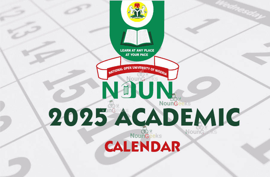 NOUN 2025 ACADEMIC CALENDAR - Download PDF