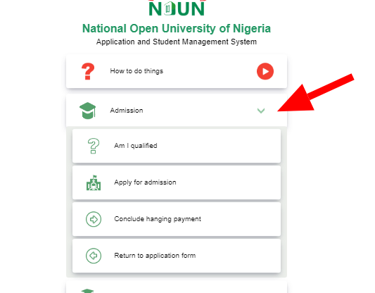 nouonline - NOUN admission