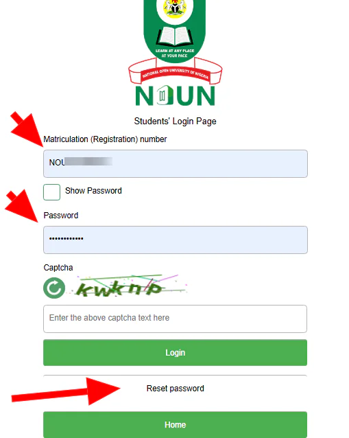 www.nouonline.net student portal login